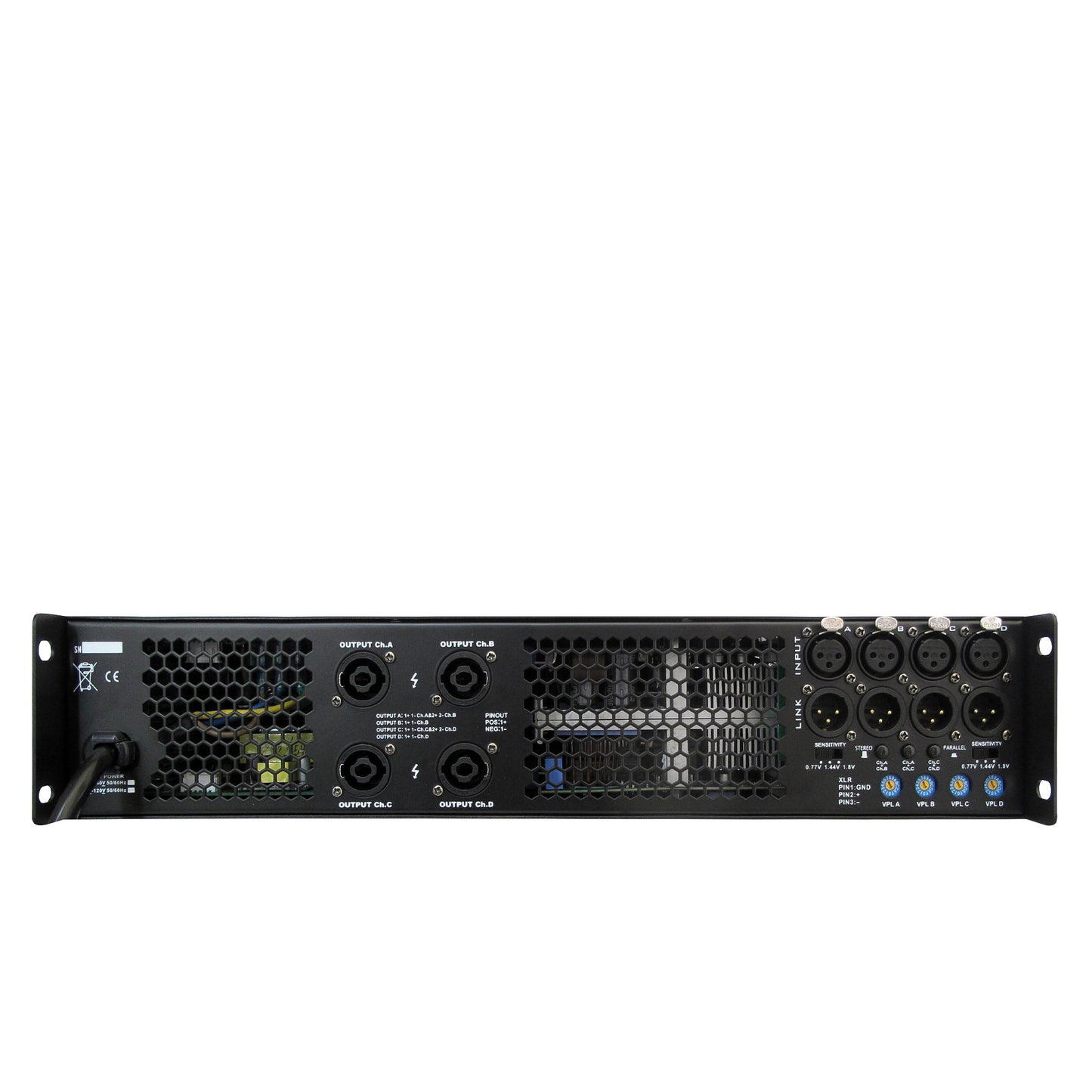 VN650D 8Ω 4 x 600W 4Ω 4 x 1200W 4X1200W Four-Channel Digital Amplifier