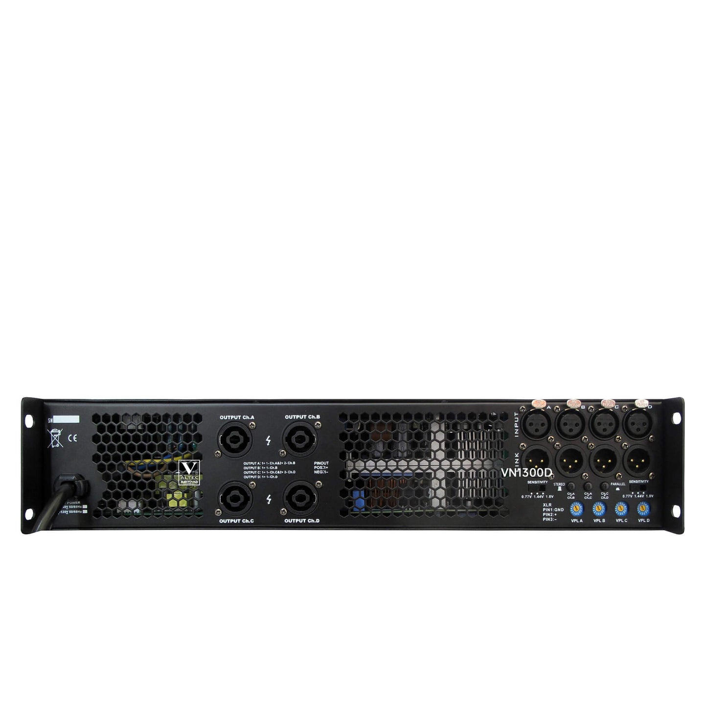 VN1000D 8Ω 4X 1000W 4Ω 4X2000W Four-Channel Digital Amplifier