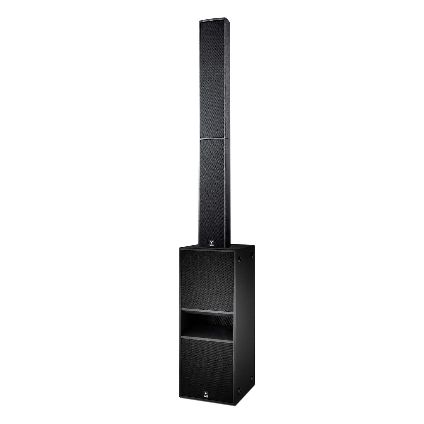 Coluna de som combinada VM-5 + VM-212: 5 polegadas lineares + coluna de som com dois subwoofers de 12 polegadas