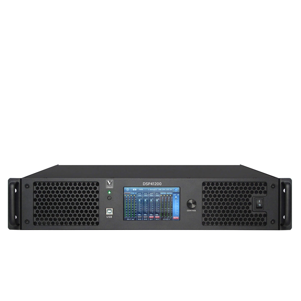 Amplificador de potência digital DSP1200 de 4 canais com DSP