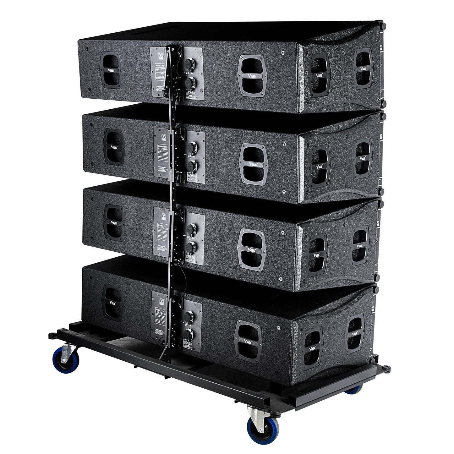 Colunas de matriz linear de três vias V8 duplas de 8 polegadas