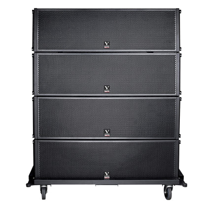 Colunas de matriz linear de três vias V8 duplas de 8 polegadas