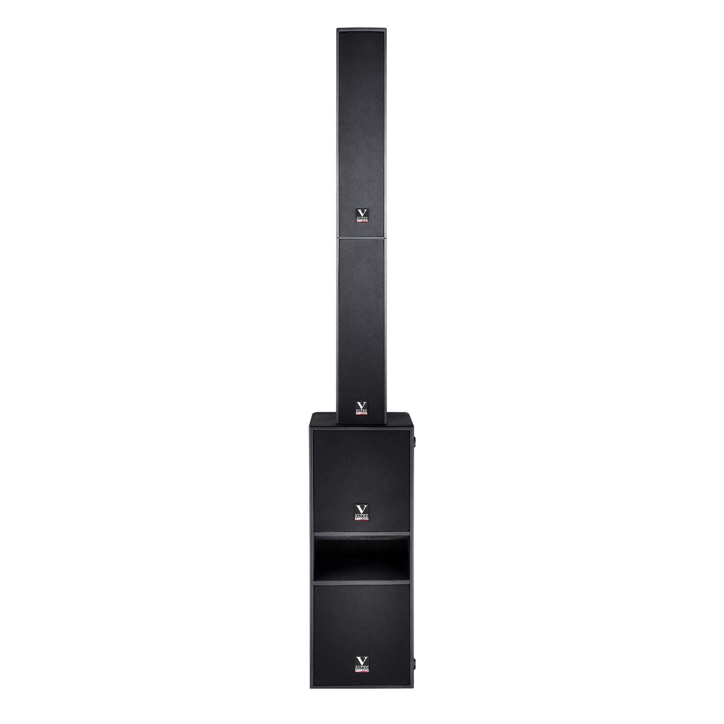 Coluna de som combinada VM-5 + VM-212: 5 polegadas lineares + coluna de som com dois subwoofers de 12 polegadas