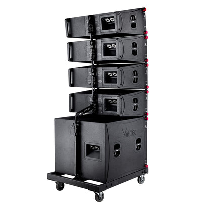 Coluna de Áudio VQ10L, Dupla de 10 Polegadas, Impermeável, Tipo "Line Array" para Concertos ao Ar Livre